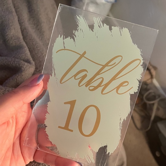 Acrylic wedding table numbers #1-20 - Picture 1 of 3